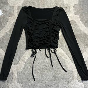 Fashion Nova - What’s The Ruche Cropped Top